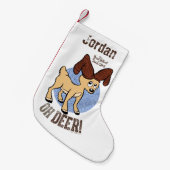 HET JAAR ZONDER SANTA CLAUS™ | Vixen "Oh Deer" Kleine Kerstsok (Voorkant (Hangend))