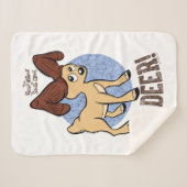 HET JAAR ZONDER SANTA CLAUS™ | Vixen "Oh Deer" Sherpa Deken (Voorkant (horizontaal))