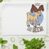 HET JAAR ZONDER SANTA CLAUS™ | Vixen "Oh Deer" Theedoek (Gevouwen)