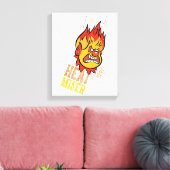 HET JAAR ZONDER SANTA CLAUS™ WARMTE Miser Fuming Canvas Afdruk (Insitu (Woonkamer))