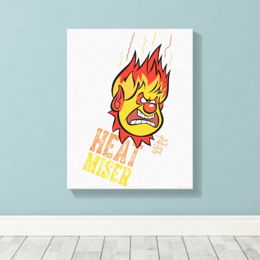 HET JAAR ZONDER SANTA CLAUS™ WARMTE Miser Fuming Canvas Afdruk (Insitu (Houten vloer))