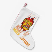 HET JAAR ZONDER SANTA CLAUS™ WARMTE Miser Fuming Kleine Kerstsok (Voorkant (Hangend))