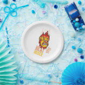 HET JAAR ZONDER SANTA CLAUS™ WARMTE Miser Fuming Papieren Bordje (Feest)