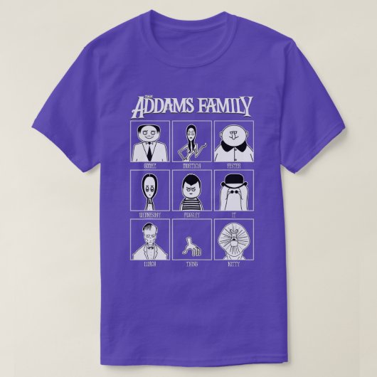 Het jaarboek Addams Familie T-shirt (Design voorkant)