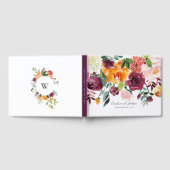 Het jaarboek Floral Wedding Guest Book Gastenboek (Volledig)