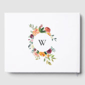 Het jaarboek Floral Wedding Guest Book Gastenboek (Achterkant)