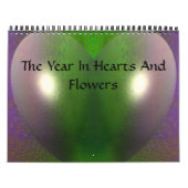 Het jaarrooster voor harten en bloemen kalender (Hoes)