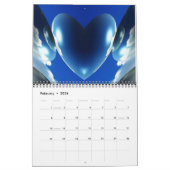 Het jaarrooster voor harten en bloemen kalender (Feb 2026)