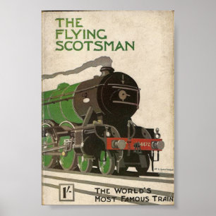 Het jaartal Flying Scotsman Poster