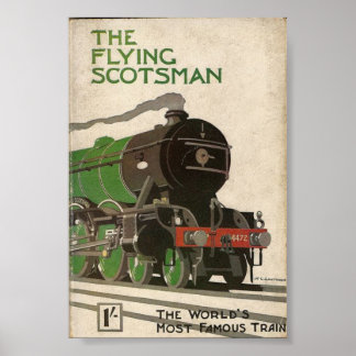 Het jaartal Flying Scotsman Poster
