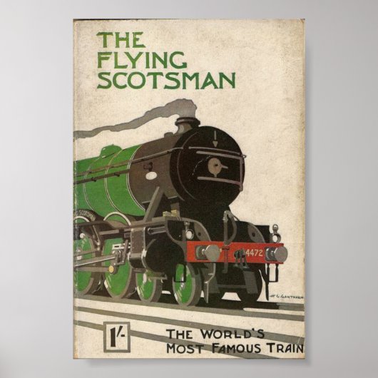 Het jaartal Flying Scotsman Poster (Voorkant)