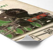 Het jaartal Flying Scotsman Poster (Hoek)
