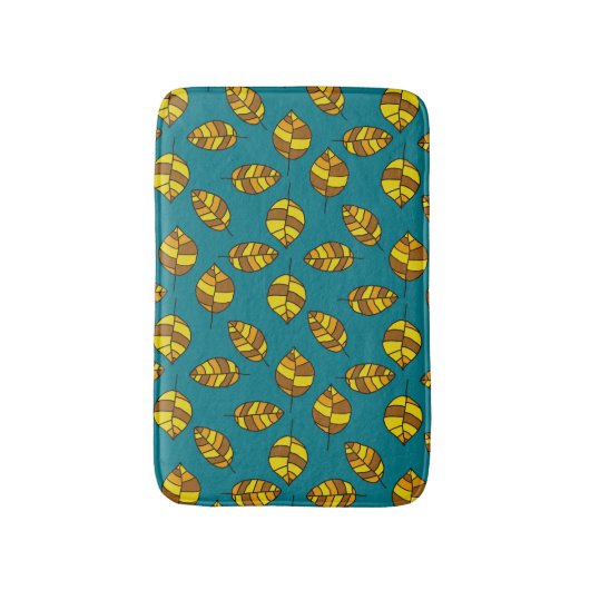 Het jaartal laat het gele lederen patroon op om he badmat (Voorkant Verticaal)