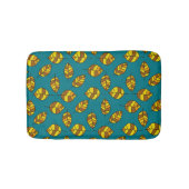 Het jaartal laat het gele lederen patroon op om he badmat (Voorkant)