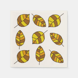 Het jaartal laat het gele lederpatroon op om het e servetten