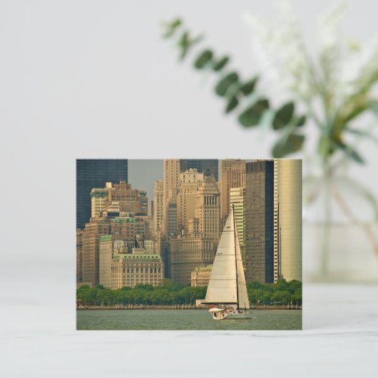 Het jacht. briefkaart (Staand voorkant)