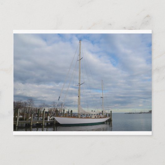 Het jacht in Annapolis. Briefkaart (Voorkant)