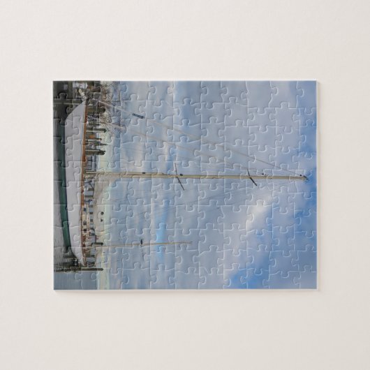 Het jacht in Annapolis. Legpuzzel (Horizontaal)