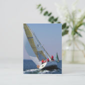 Het jacht in de Mar Menor Briefkaart (Staand voorkant)