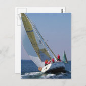 Het jacht in de Mar Menor Briefkaart (Voorkant / Achterkant)