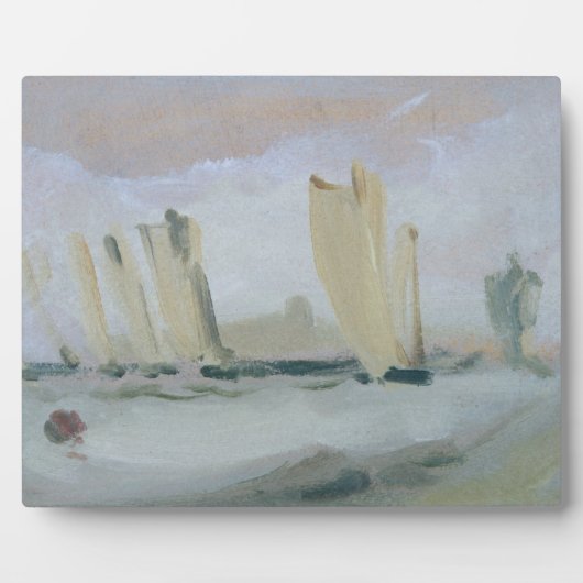 Het jacht Racing on the Solent, eerder toegewezen Fotoplaat (Voorkant)