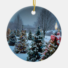 Het jachtbekken keramisch ornament