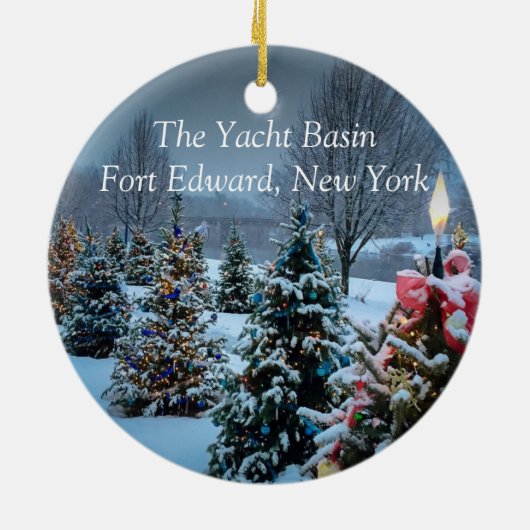 Het jachtbekken keramisch ornament (Achterkant)