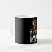 Het jachtdesign Deer maakt me grappig Koffiemok (Voorkant links)