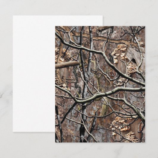 Het jachtpatroon van Camouflage 8 Bedankkaart (Voorkant / Achterkant)