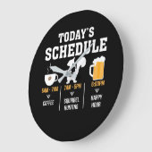 Het jachtuur van de koffieeekhoorn van vandaag grote klok (Hoek)