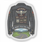 Het Jack Vertelt Het Verhaal Biker Motorfiets Sticker (Voorkant)