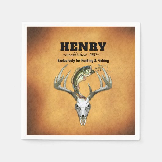 Het jagen en het Vist Geheugendag Servet (Voorkant)