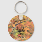 Het jagen is het leven Persoonlijke Buck en Rifle Sleutelhanger (Voorkant)