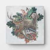 Het jagen met een Weimaraner, "Gray Ghost" Fotoplaat (Voorkant)