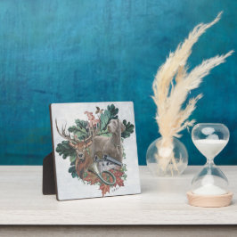 Het jagen met een Weimaraner, "Gray Ghost" Fotoplaat