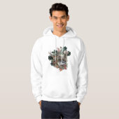 Het jagen met een Weimaraner, "Gray Ghost" Hoodie (Voorkant volledig)