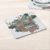 Het jagen met een Weimaraner, "Gray Ghost" Kartonnen Onderzetters (Schuin)