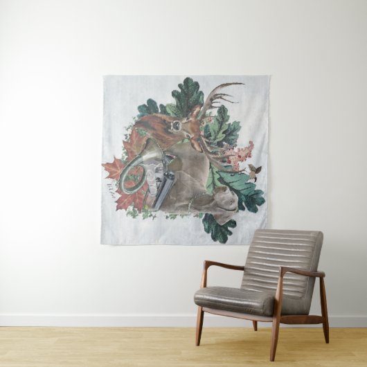 Het jagen met een Weimaraner, "Gray Ghost" Wandkleed (In Situ (horizontaal))