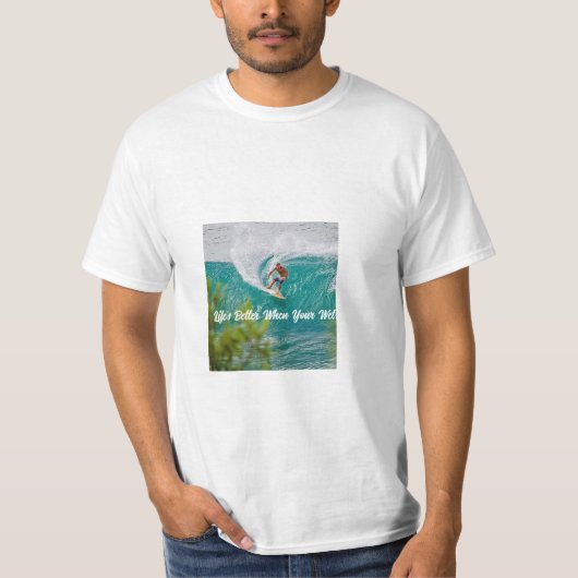 Het jagen op de perfecte golf t-shirt (Voorkant)