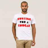 Het jagen op een cougar t-shirt (Voorkant volledig)