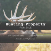 Het jagen van Bezit voor de Verkoop van het Bedrij Sticker (Voorkant)