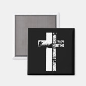 Het jagen van buitenshuis door Jezus Christelijke  Magneet (Voorkant / Achterkant)