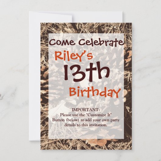 Het jagen van Camouflage-cadeaus voor jagers Kaart (Voorkant)