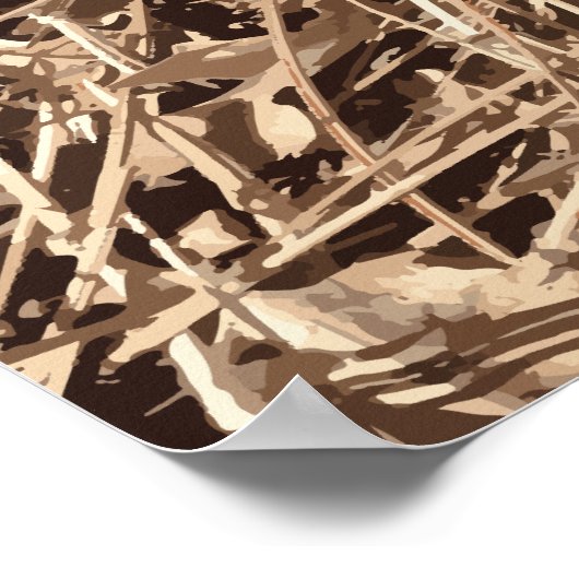 Het jagen van Camouflage-cadeaus voor jagers Poster (Hoek)