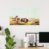 Het jagen van de Buffalo Poster (Thuiskantoor)