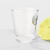 Het jagen Vist Bass met Deer Skull Shot Glas (Links)