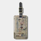 Het Japanse bagagelabel van de Kunst van Utamaro d (Voorkant verticaal)