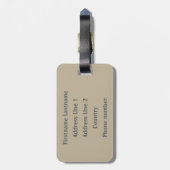 Het Japanse bagagelabel van de Kunst van Utamaro d (Achterkant verticaal)