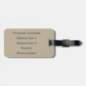 Het Japanse bagagelabel van de Kunst van Utamaro d (Achterkant horizontaal)