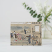 Het Japanse briefkaart van de Kunst van Utamaro (Staand voorkant)